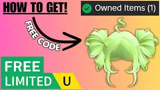 Thumbnail: Free Light Green Space Buns Hair UGC Limited (How to Get!)