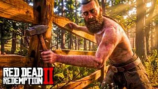 Thumbnail: CONSTRUÍ UMA CABANA ISOLADA NA FLORESTA DO URSO LENDÁRIO - CAÇADOR LENDÁRIO #2 - RDR2