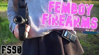 Thumbnail: Femboy Firearms: A Boy and His Big PS90 (the P90 for you and me)