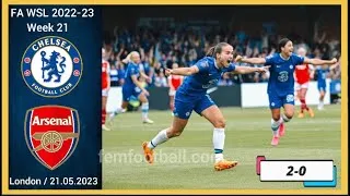 Thumbnail: [2-0] | 21.05.2023 | Chelsea Women vs Arsenal Women | FAWSL 2022-23 Week 21