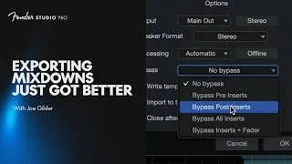 Thumbnail: These Export Mixdown Updates Will Save You Time | Fender Studio