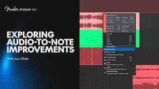Thumbnail: Audio to Note Improvements in Studio Pro 8.1 | Fender Studio