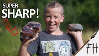 Thumbnail: It's So FREAKING SHARP! Collecting OBSIDIAN for flint knapping stone arrowheads
