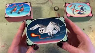 Thumbnail: Hand Painted Torchbearer Matchboxes for Colossal/Joy Machine's "General Strike" Gallery Show