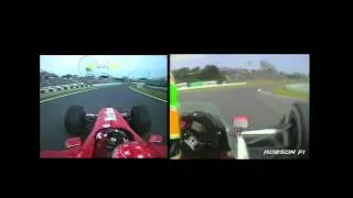 Thumbnail: Driver style comparison: Michael Schumacher vs Ayrton Senna and David Coulthard vs Ralf Schumacher