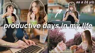Thumbnail: DAYS IN MY LIFE VLOG as a 24 y/o 🎀 productivity, workouts, hobbies, & beauty appointments