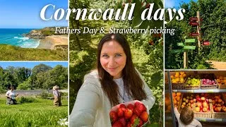 Thumbnail: A Slow Summer Weekend in Cornwall | Strawberry Picking, Farm Animals & Fathers day 🌿
