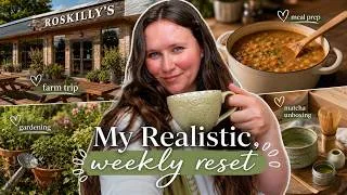 Thumbnail: My Realistic Weekly Reset | Farm Trip, Meal Prep, Matcha Unboxing & Gardening