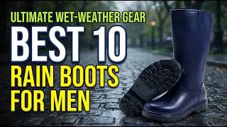 Thumbnail: Top 10 Rain Boots For Men in 2026 | Ultimate Waterproof Test!