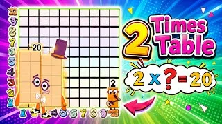 Thumbnail: Numberblocks Two Times Table Song | Numberblocks Band | 2 Times Table | Learn Count | Multiplication