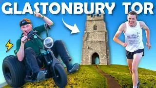 Thumbnail: Electric Go-Kart Vs Elite Athlete! Race to the top of Glastonbury Tor