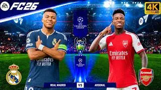 Thumbnail: FC 26 | Real Madrid vs Arsenal | UEFA Champions League Final 🔥 Rodri & Vinícius Jr | PC™ 4K60