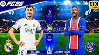 Thumbnail: FC 26 | Real Madrid vs PSG | UEFA Champions League Final | Diamonde Debut? Enzo, Ferran | PC™ 4K60