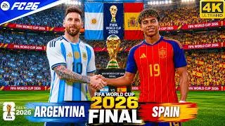 Thumbnail: FC 26 - Argentina vs Spain | FIFA World Cup 2026 Final | Messi |PC™ Gameplay 4K60 - Penalty Shootout