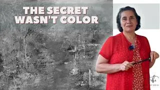 Thumbnail: The Secret Wasn't Color—It Was Value | Abstract Painting Value Analysis