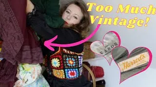 Thumbnail: Epic Vintage Maxi Dress Haul!! 1950s, 60s & 70s designer extra dresses.