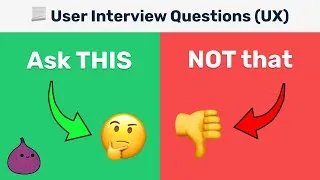 Thumbnail: Ask This, NOT That - Better User Research Interview Questions (with 9 Practice Examples)