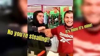 Thumbnail: Khabib got caught stealing Islam's packages 😂