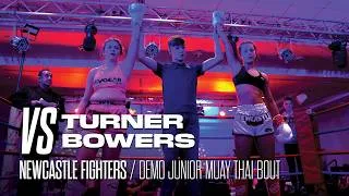 Thumbnail: Scarlett Turner (Nazary Muay Thai) Vs Emmy Bowers (Newcastle Fighters) - Demo Junior Muay Thai Bout
