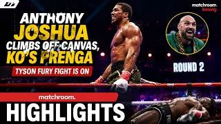Thumbnail: ANTHONY JOSHUA CLIMBS OFF CANVAS KNOCKOUT PRENGA | TYSON FURY FULL FIGHT IS ON | MATCHROOM BOXING HD
