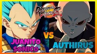Thumbnail: DBFZ - JUANITOSONICO vs AUTHIRUS games (Blue Goku, Blue Vegeta, Trunks vs Jiren, Goku SJ4, Janemba)
