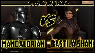 Thumbnail: The Mandalorian and Grogu vs Bastila Shan (Hardest AI) Star Wars Force Combat Beta