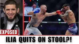 Thumbnail: Ilia Topuria QUITS on the Stool?! Justin Gaethje SHOCKS the MMA World | MMA Community Reacts