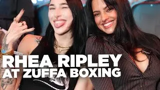 Thumbnail: Rhea Ripley attends Zuffa Boxing! Talks WrestleMania & Cheers Jai Opetaia Winning Zuffa World Title