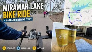 Thumbnail: POV Bike Ride Around Miramar Lake 🚴‍| Scenic San Diego Cycling Adventure to Harland Brewing