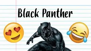 Thumbnail: DRAWING BLACK PANTHER FROM HIS NAME!