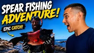 Thumbnail: 🎣 I Went Spearfishing for the First Time… INSANE Catch! 😱🐟