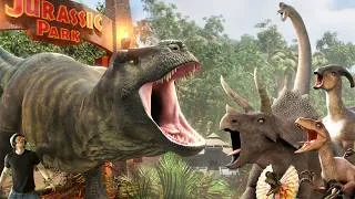 Thumbnail: I Put a REAL T. rex in Jurassic Park! Here's what would happen...