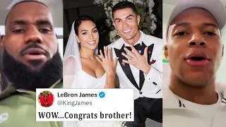 Thumbnail: Famous Reaction on Ronaldo officially marries Georgina Rodriguez
