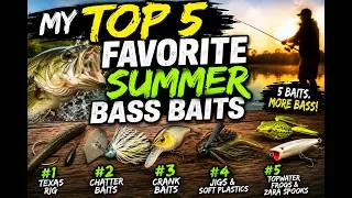 Thumbnail: My Top 5 Summer Bass Baits That Actually Catch Fish
