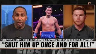 Thumbnail: “ENOUGH IS ENOUGH!” Stephen A. Smith ERUPTS Over Canelo vs Benavidez! 🔥🥊