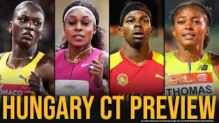 Thumbnail: Elaine Thompson-Herah's BIGGEST Test? 100m vs Julien + Gary Card & Gabby in 200 | Hungary CT Preview