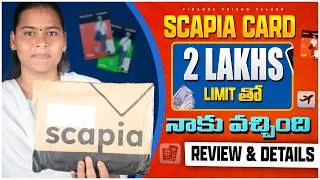 Thumbnail: My New Scapia Card Unboxing | Benefits & Hidden Features Telugu 2026 | Credit Card Fast Approval