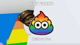Thumbnail: Find the Pou Poos - Where to Find the Rainbow Poo (Roblox)