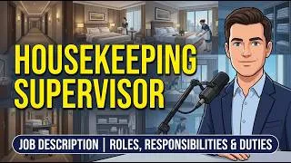 Thumbnail: Housekeeping Supervisor Job Description | Roles, Responsibilities, Duties, Skills & Qualities
