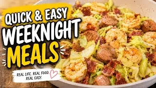 Thumbnail:  Budget-Friendly Weeknight Dinners | Loaded Dirty Cabbage & Smash Burger Big Macs