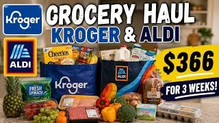 Thumbnail: $366 Kroger & Aldi Grocery Haul | 3 Weeks of Groceries for My Family