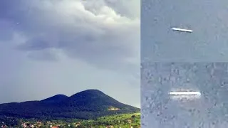 Thumbnail: Fast Moving Cylindrical Shaped UFO Captured By Drone Over Csobánka, Hungary