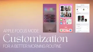 Thumbnail: customize your Do Not Disturb & phone screens | improve screentime | iPhone Focus & Widgets tutorial