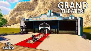 Thumbnail: Is the Silver Screen DLC Worth It? Building a Theater to Find Out! | Planet Coaster 2