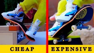 Thumbnail: Cheap vs Expensive Skateboard Challenge