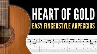 Thumbnail: Heart of Gold Fingerstyle Arpeggio Playalong + TAB (Easy Version)