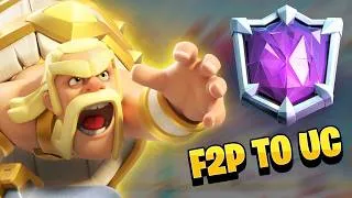 Thumbnail: F2P NOOB Tries To Reach ULTIMATE CHAMPION - [Clash Royale]