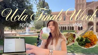 Thumbnail: a productive week at ucla 🧸🤍 | college diaries (study crawls, dining halls, cafe runs, finals)