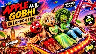 Thumbnail: 🥦 Apple Aur Gobhi Ka London Trip 😂 | 3D Vegetable Cartoon | Funny Cartoon