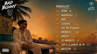Thumbnail: Bad Bunny Greatest Hits 2026 🔥 Best Bad Bunny Songs Playlist | DTMF, MONACO, DÁKITI, MÍA & More